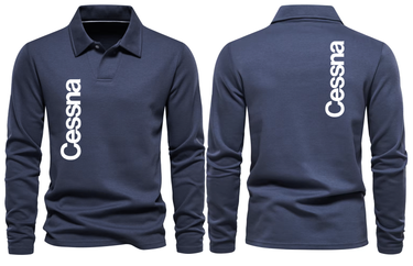 CESSNA LOGO LONG SLEEVE POLO